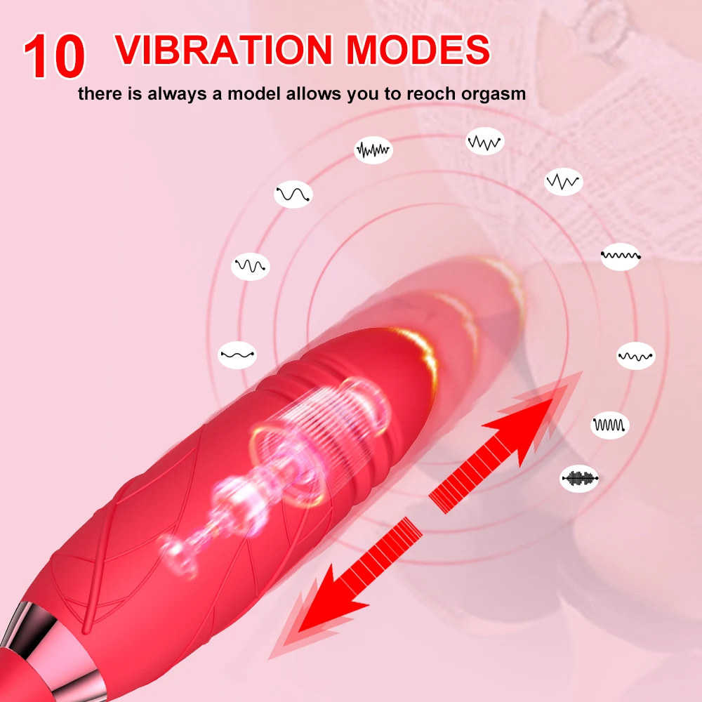 Rose saugen Vibrator für Frauen Dildo stoßen vibrierende Klitoris Sauger Nippel Klitoris Stimulation weibliche Sexspielzeug für Erwachsene