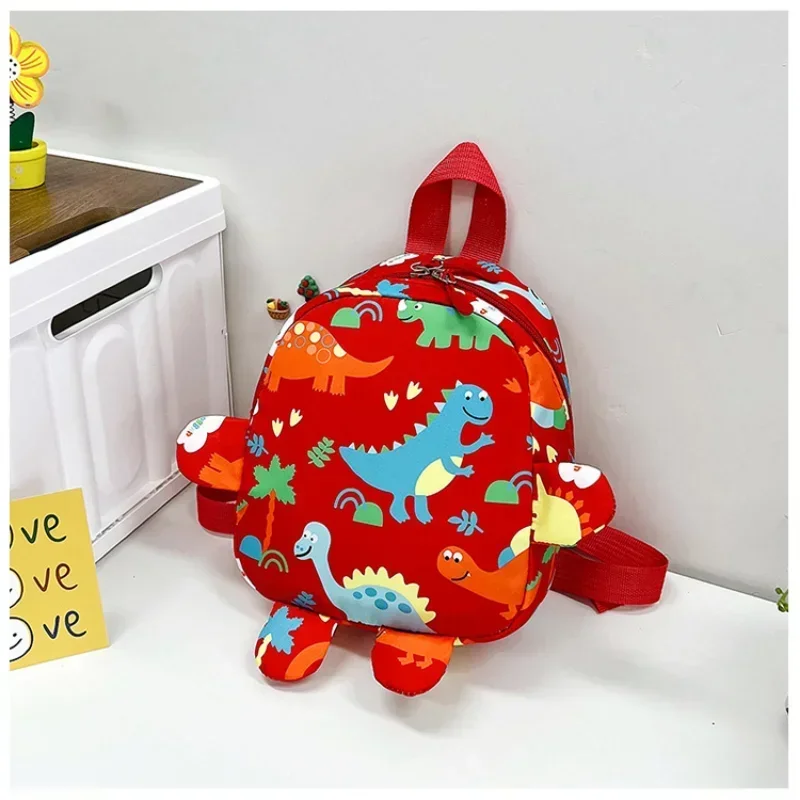 Mochilas de dinossauro bonito dos desenhos animados, mochila infantil para crianças, meninos, meninas, mochilas escolares, animais ajustáveis Kid Backpack, novo