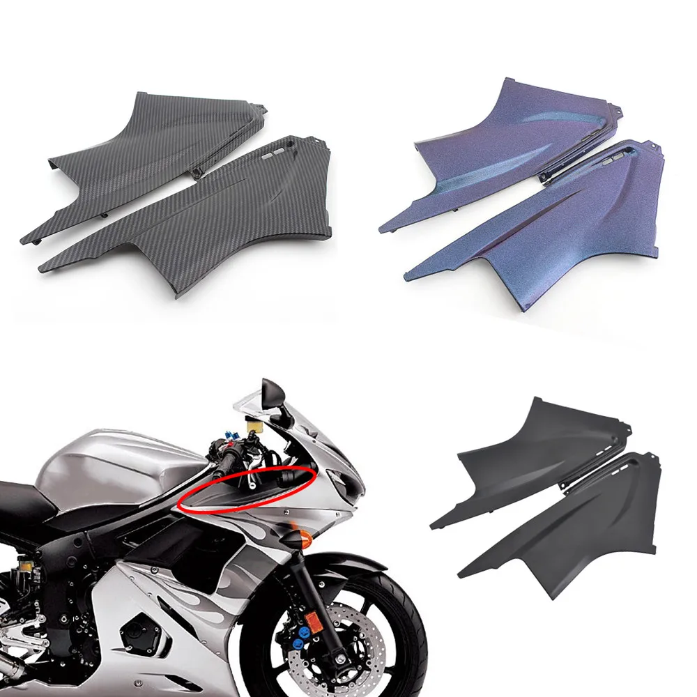 

Motorcycle Accessories Front Air Dust Cover Fairing Air Duct Insert Panel Cover For Yamaha YZF R6 2003 2004 2005