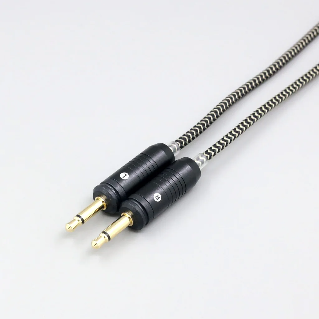 LN 008460   2-core 2,8 mm Litz OFC oortelefoonschild gevlochten kabel voor Focal Clear Elear Elex Elegia Stellia Celestee uitstraling