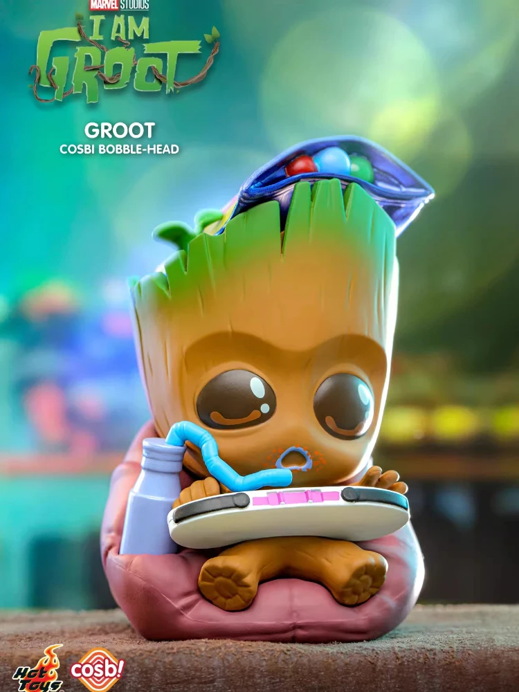 

Коллекционная мини-фигурка Hot Toys Marvel I Am Groot Season 2 Cosbi Blind Box для декора дома и рабочего стола, для коллекционеров