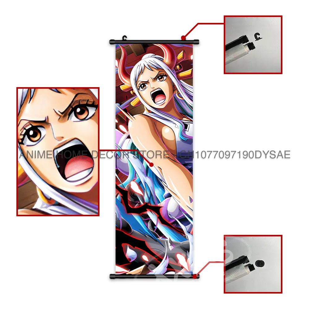 ONE PIECE Poster Anime Monkey D. Ruffy Hängendes Gemälde Kaido Home Decor Nico Robin Wandkunstwerk Garp Scroll Bild Nami Wandbild – Detail 5