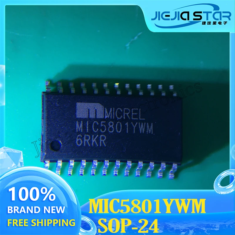 MIC5801YWM MIC5801 New Original Latch Chip Integrated Circuit Controller IC, SOP-24, Spot Electronics
