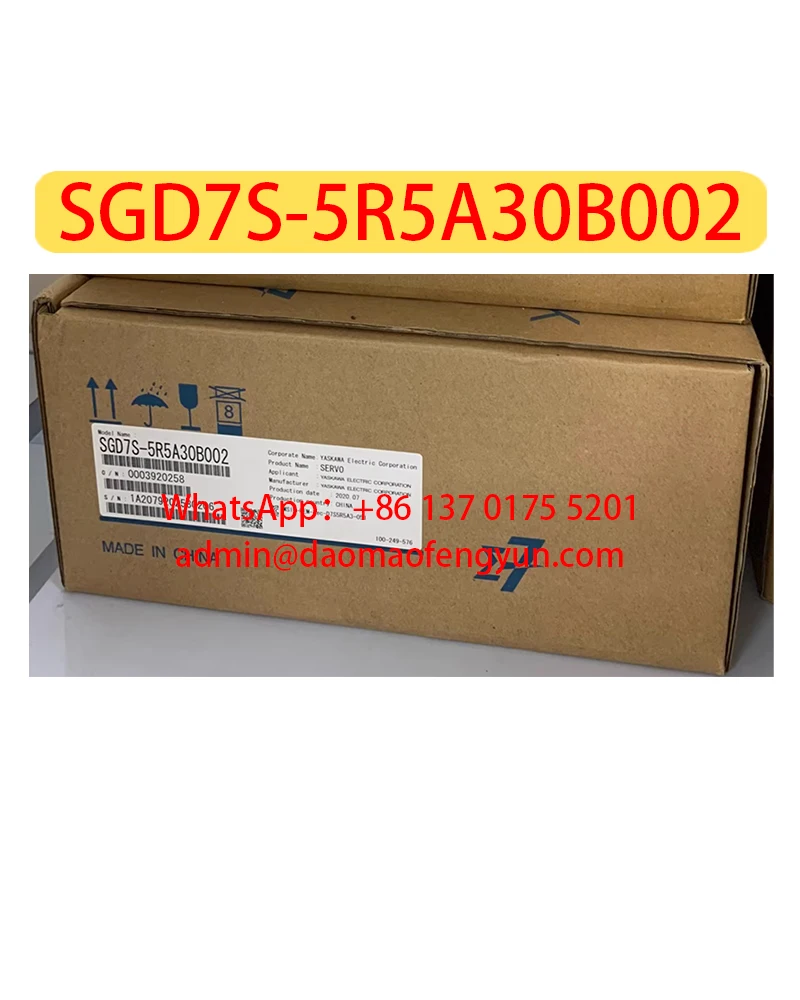 

Сервопривод SGD7S-5R5A30B002 Совершенно новый SGD7S 5R5A30B002, в наличии
