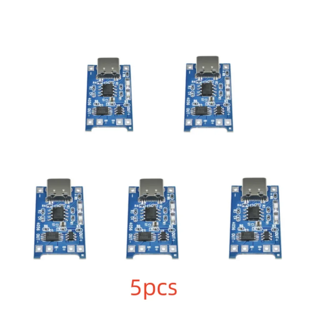 1/5/10pcs TP4056 18650 Placa De Carregamento De Bateria De Lítio 5V 1A Tipo-c Interface De Entrada USB DIY Módulo De Carregador com Proteção Dupla