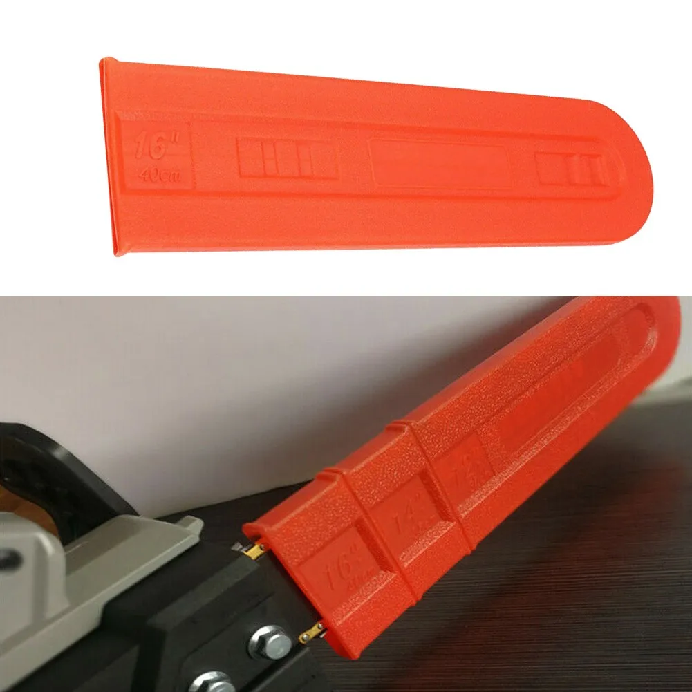 Protective Chainsaw Bar Cover Guard for 16 Inch Saws Prevents Accidental Damage and Rust Plastic Scabbard Accessory