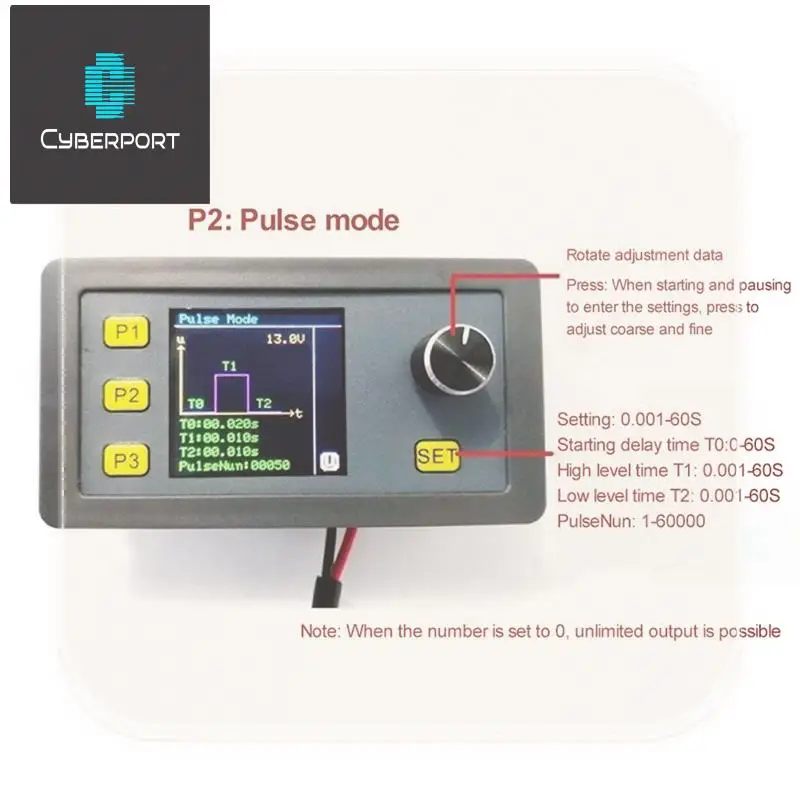 DC7-24V Signalgenerator-Generatormodul, PWM-Impuls, einstellbares Modul, 0–20 mA, 0–10 V, Signalgenerator 1-1000 Hz, einfache Installation (B)
