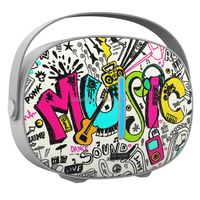 Original W-KING T8 Fabric Big Subwoofer Deep Bass Portable Speaker Bluetooth Wireless Amplifier Boombox Support USB Reader