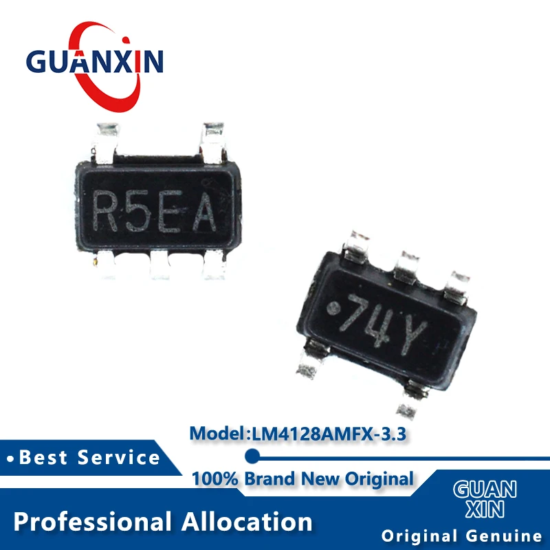 100% New  LM4128AMFX-3.3 LM4128AMF-3.3 SOT23-5 Marking R5EA LM4128