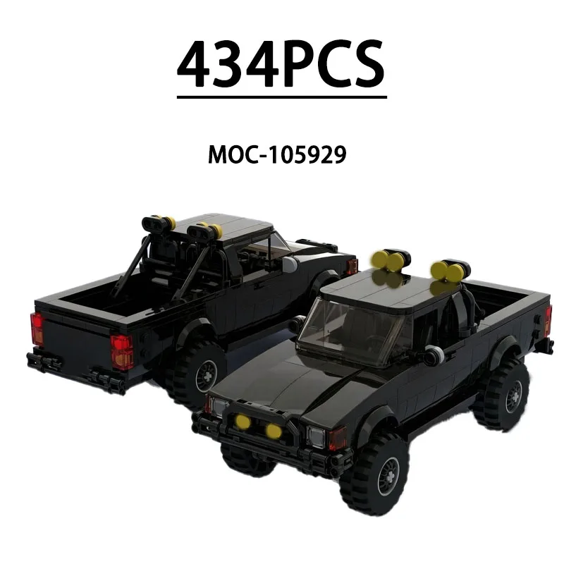 

MOC-105929 Building Block Pickup Truck Car Model, 434 Pieces, Children's Educational Birthday, Christmas, and New Year Toy Gift