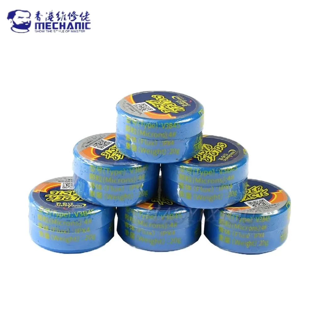 MECHANIC 138℃ Lead-Free Solder Tin Paste Low Temperature Melting Point Soldering Flux Welding Cream Sn42/Bi58 PCB BGA Repair Kit