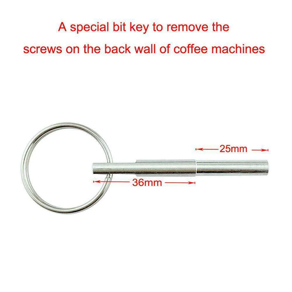 Machines Repair Tool Opening 61mm*5.5mm Coffee For Jura For Nespresso Key Oval Head Bit Service Stainless Steel