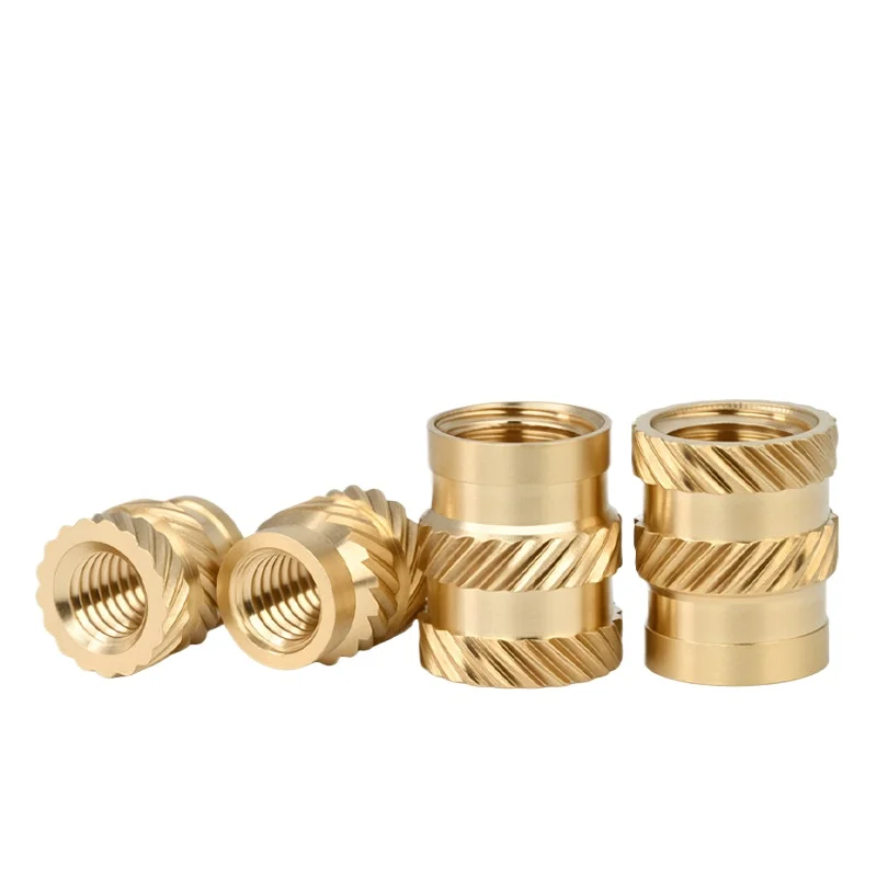50/100pcs Inserts 3d Printing Brass Heat Set Knurled Thread Insert Nuts Embed Parts Hot Melt Threaded Insets
