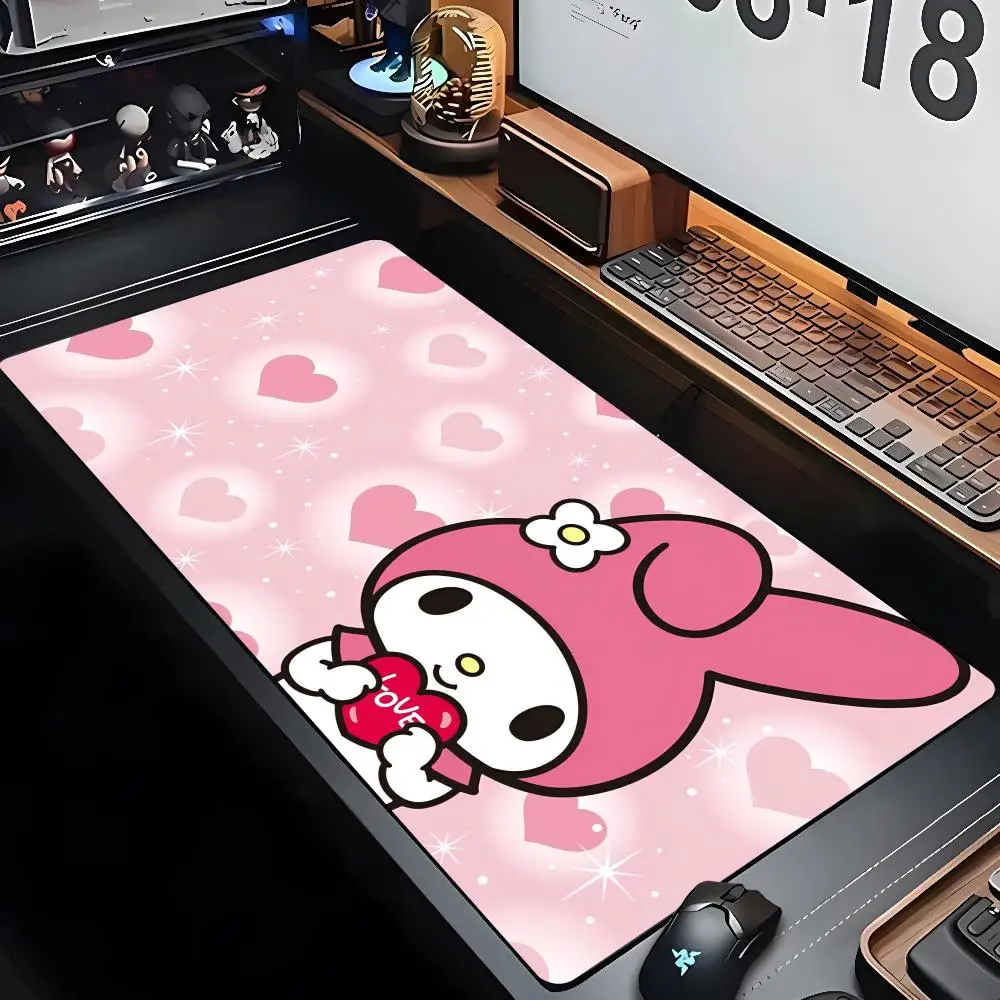 My Melody Mouse Pad XXL Gamer Gaming PC Computer Otaku Locking Edge DIY Customized Photo Laptop Notebook Desk Mat