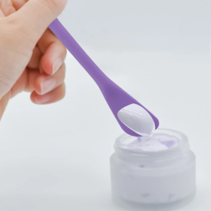 Spazzola per la pulizia del viso in silicone a doppia testa da donna, applicatore per maschera facciale, spazzola per la cura della pelle
