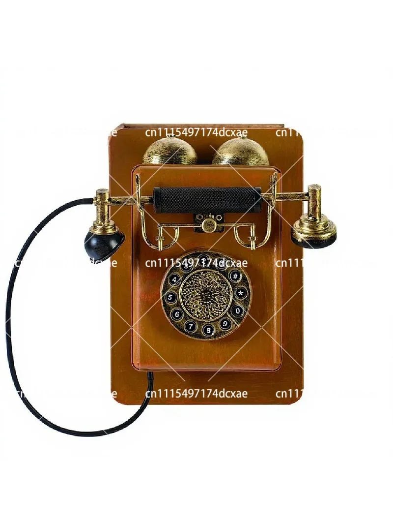 Retro Wall-Mounted Telephone Model for Shop Window, Bar & Photo Studio Prop