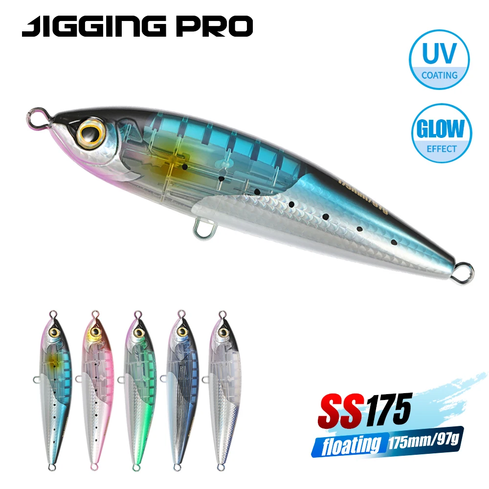 Jigging Pro SS175 – Señuelo de superficie con efecto UV para atún y GT - imagen 4