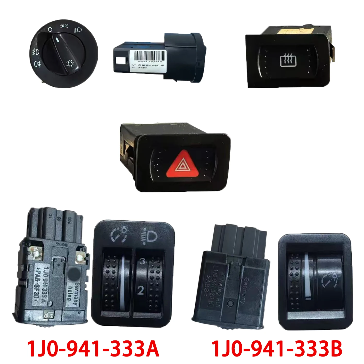 Original factory Headlight Control Switch Fog Light Knob for VW Bora Golf jetta MK4 4 IV 1J0-941-333A / 1J0-941-333B 1998-2004
