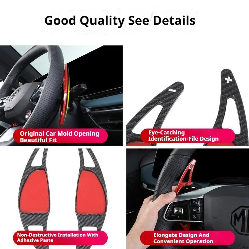 Przedłużki manetek zmiany biegów do kierownicy samochodu Audi A3 S3 facelift A5 S5 A4 B9 Q7 2016-2017 TT TTS 2 szt.