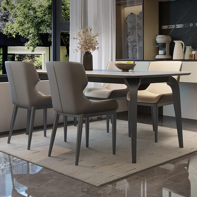 Dinning Tables Luxury Modern Extended Dining Table Cafe Craft Restaurant Living Room Center Mesas De Comedor Home Furniture