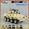 MOC 군사 전쟁 WW2 빌딩 블록 모델, 미국 LAV-25 보병 전투 차량, 도시 SWAT 자동차 벽돌 장난감, 남아용 크리스마스 선물 1