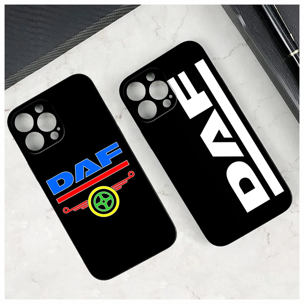 Supercar D-DAF Xf Truck Phone Case for Iphone 15 14 12 11 13 Pro Max XR 7 8 14 15 Plus Soft Phone Large Trucks Covers