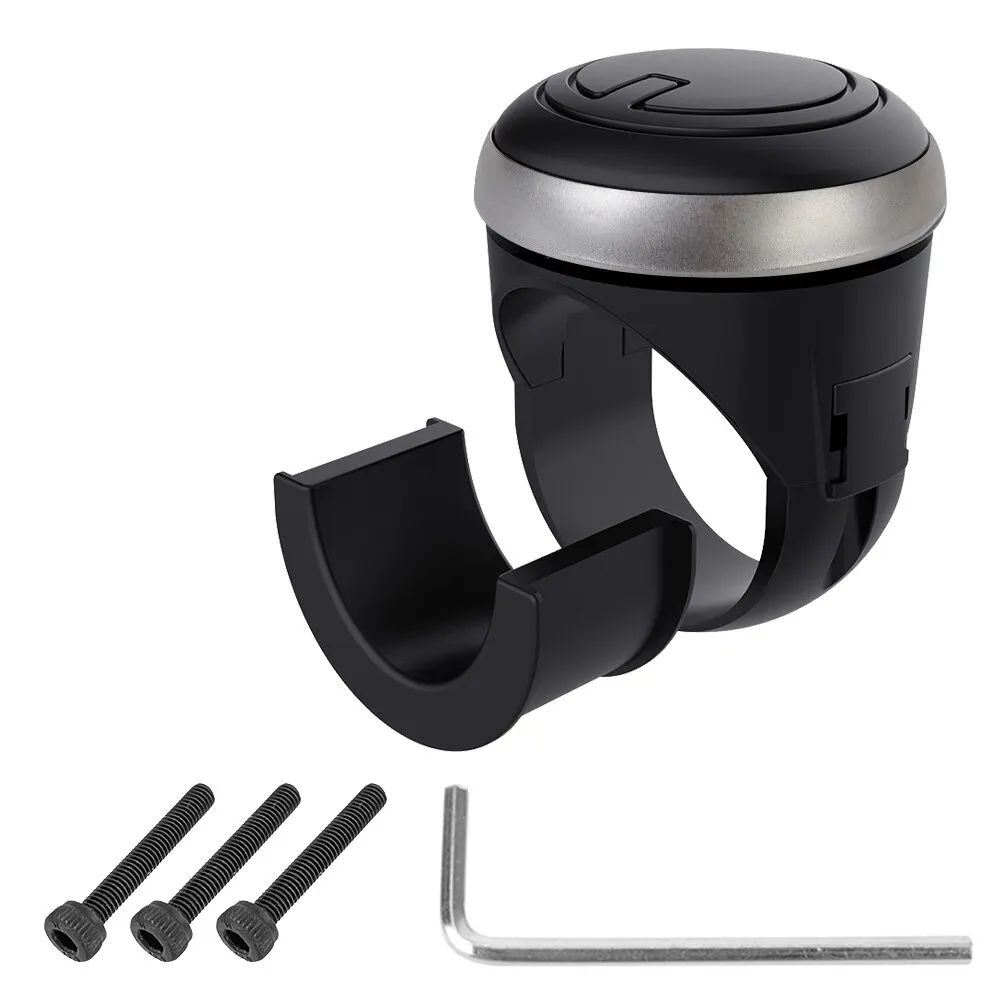 ISGTDRM 자동차 스티어링 휠 부스터 볼 터닝 스피너 노브 베어링 파워 핸들 범용 자동차 액세서리 노동 절약 키트