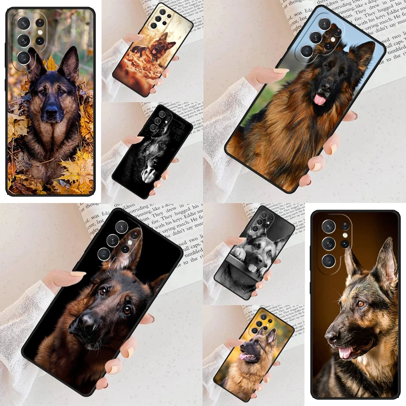 german shepherd dog Soft Silicone Phone Case For Samsung Galaxy S24 S23 S22 S21 Ultra S10 Note 10 Pro S20 Plus FE S9 S8 Cover