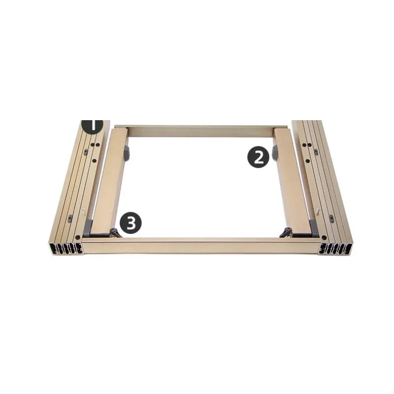 FOR Hidden Drawer Type Kitchen Dining Side Table Guide Rail Multi-section Track Flat Push with Foot Invisible Folding Pull Slide