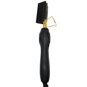 1 ensemble de brosses à lisser à peigne chaud brosse à lisser peigne chaud à presser à chaud électrique brosses électriques pour cheveux Outils de coiffure 10 meilleurs lisseurs à lisser pour peignes en vente - No 6
