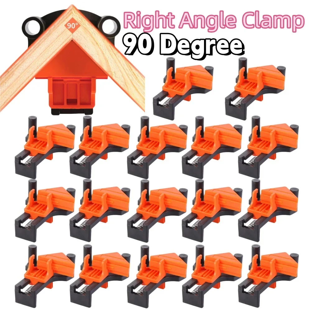 Wood Angle Clamps 90 Degrees Woodworking Corner ClampRight Clips DIY Fixture Hand Tool Set for Taper,T Joints,Plate