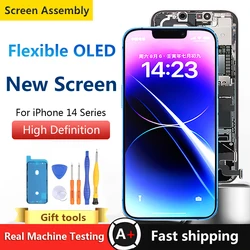 OLED LCD For iPhone 14 Pro Max 14 Plus New Screen Assembly No dead pixel High Definition Flexible Display Screen Fast Shipping