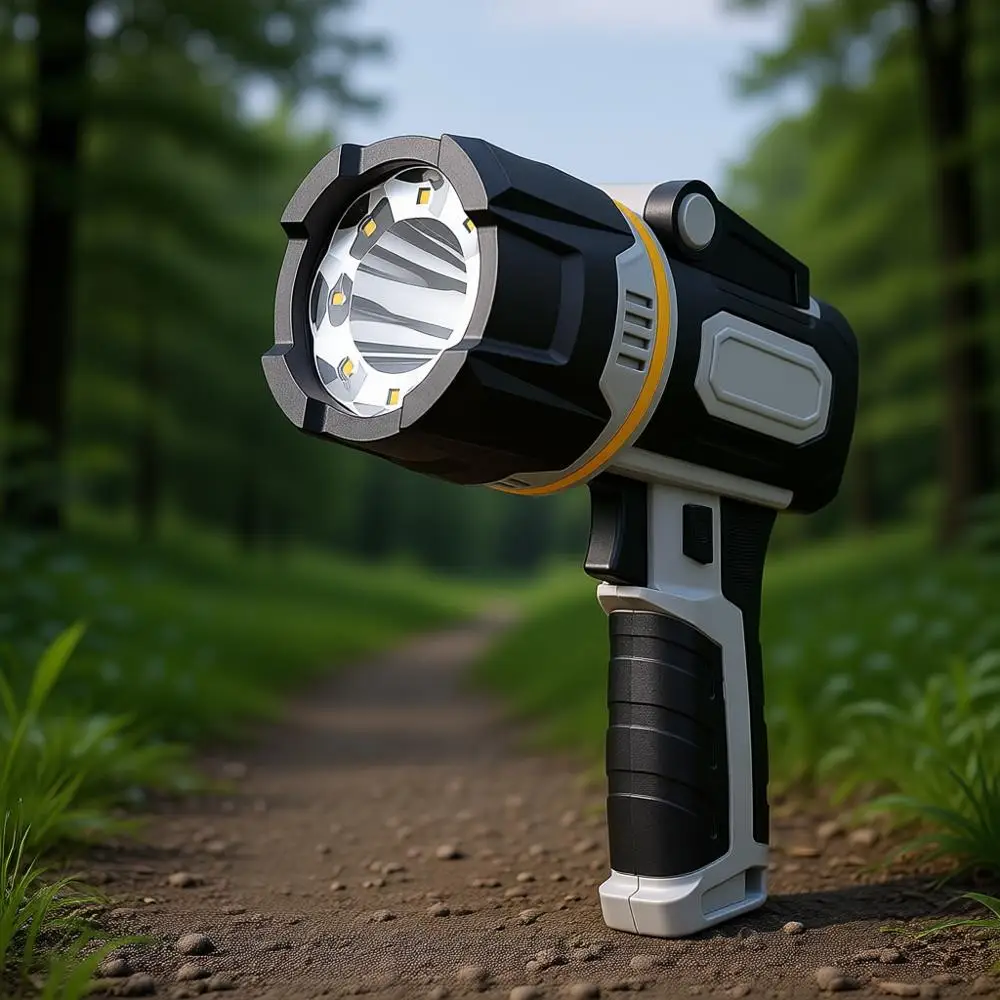 

Перезаряжаемый светодиодный прожектор мощностью 100 000 люмен с COB-подсветкой, портативная подставка, идеально подходит для использования на улице, в кемпинге и на водном транспорте