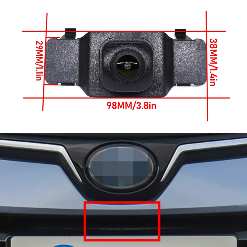 AHD HD 1080P Car Front View Parking Positive Logo Camera Night Vision waterproof For Toyota Corolla E210 2018 2019 2020 2021