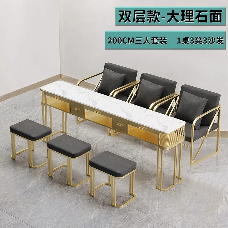 Modern Portable Nail Table Receptionist Exquisite Portable Table Manicure Nail Designer Tavolo Manicure Salon Furniture MQ50NT