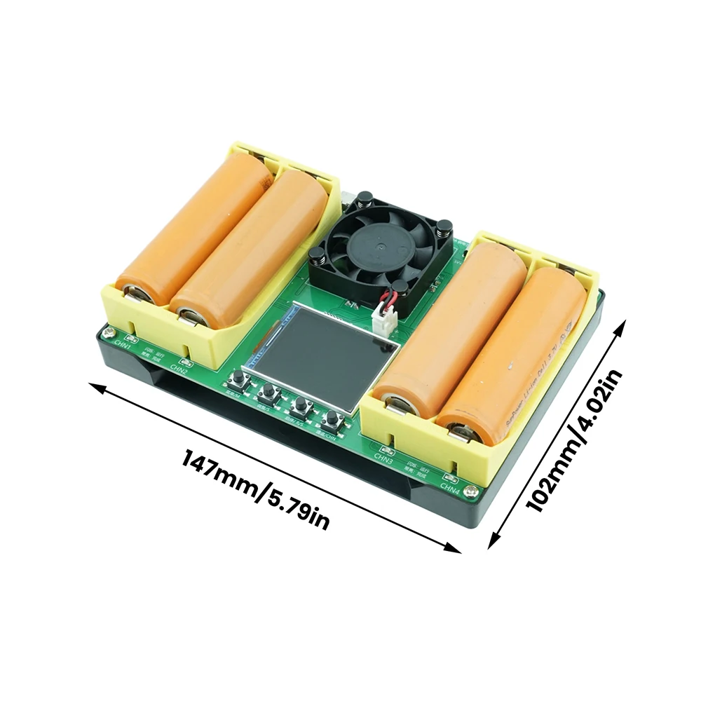 4 Channel 21700 Battery Capacity Tester Module MAh MWh Digital Display Lithium Battery Measurement Power Detector Tester