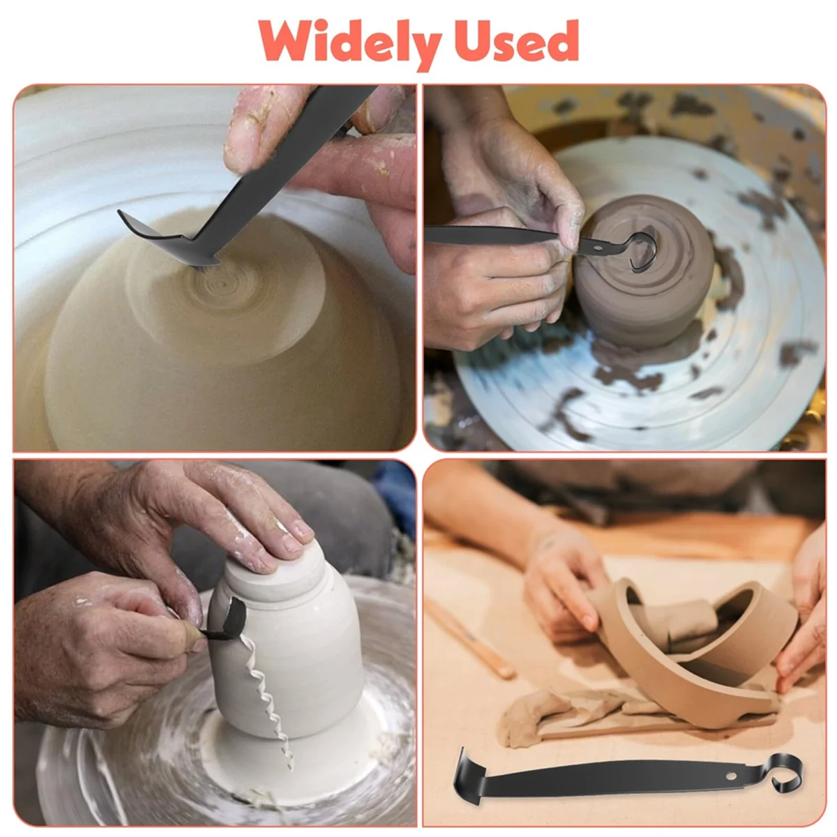 

Инструменты для обрезки керамики AA98, инструменты для обрезки керамики для глины и керамической обрезки, качественный двусторонний инструмент для обрезки глины