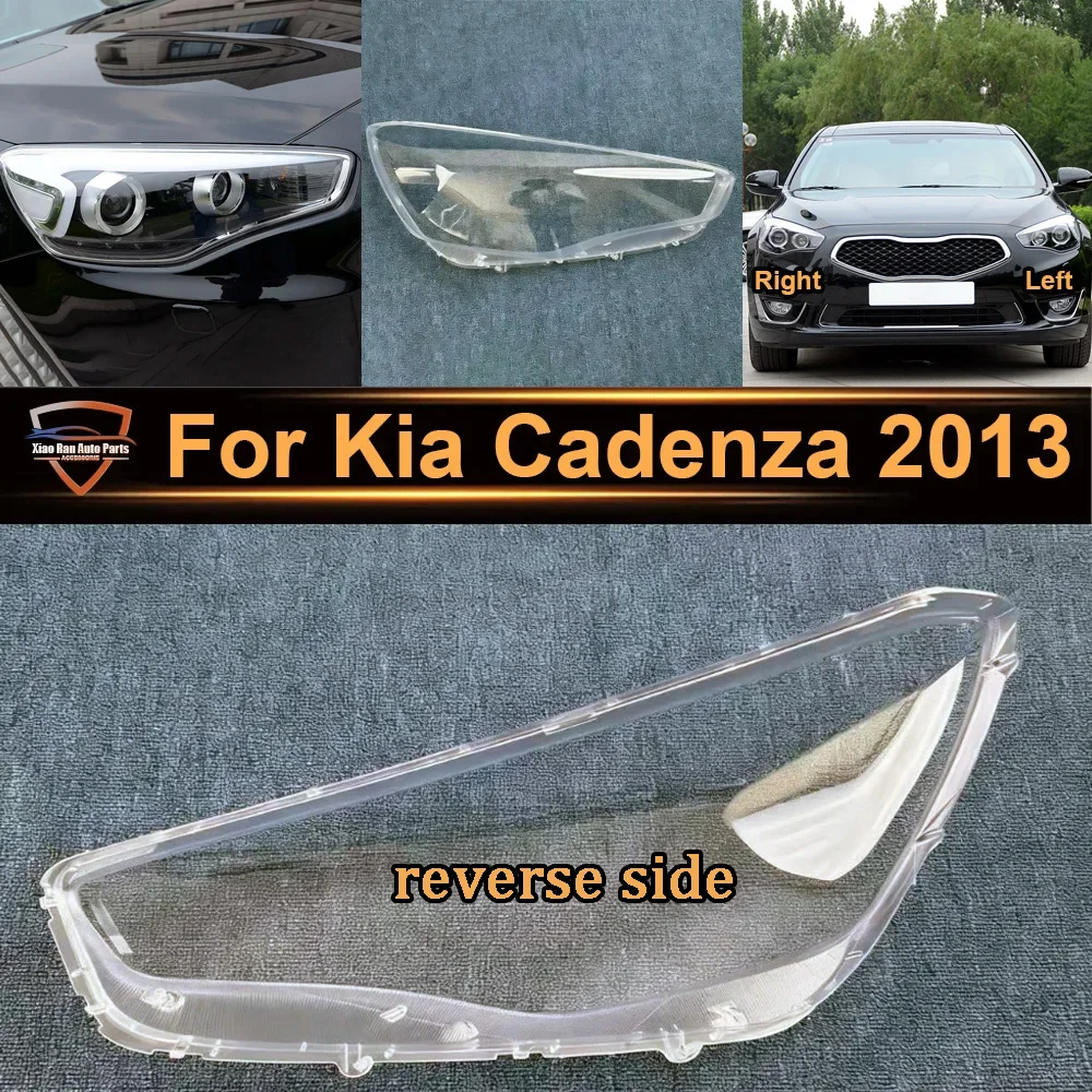 

Front Headlight Cover Transparent Lamp Shade For Kia Cadenza 2013 Headlamp Lamp Shell Replace Original Lampshade Plexiglass