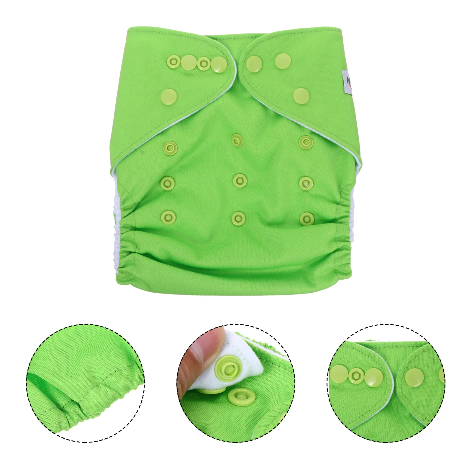 Pañales de algodón para bebé, pañales ajustables, pantalones de entrenamiento infantil, aprendizaje verde, hombres y mujeres