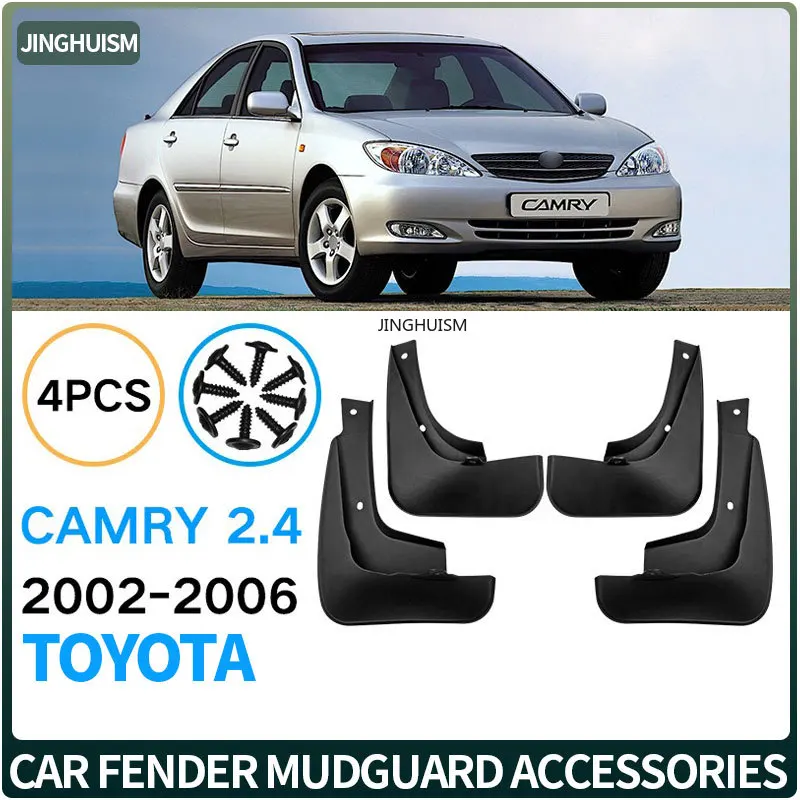 For Toyota Camry 2.4L 2002-2006 Car Tire Mud Flaps Auto Accessories Vehicle Exterior Customization Black Weatherproof Protection