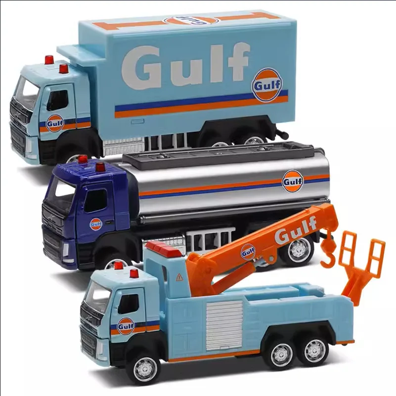

CCA Shell joint coating 1:72 alloy engineering vehicle series Volvo tank truck rescue vehicle toy