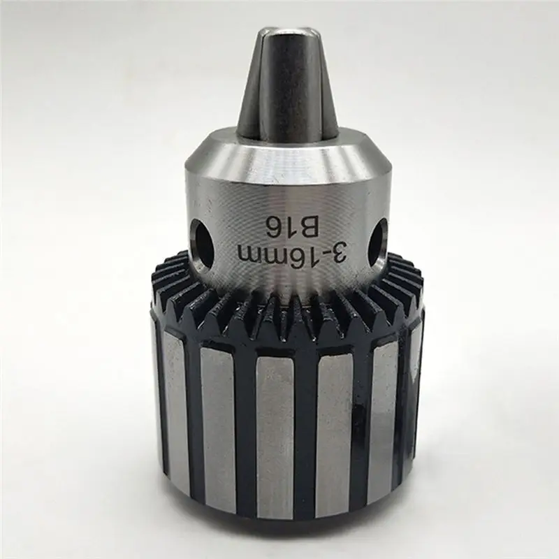 A20F-B18 Steel Shell Taper Drill Chuck Without Thread Wrench Heavy Duty Metal Rotary Clamping Drill Chuck 3-16Mm Wrench Chuck