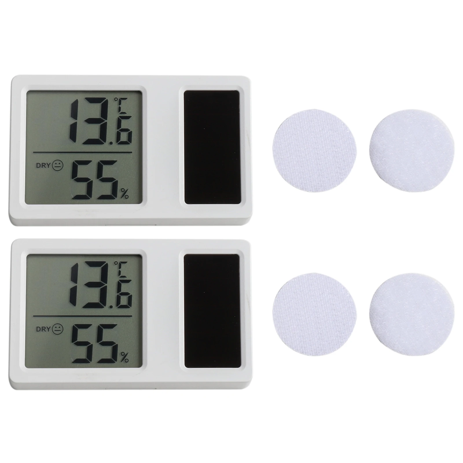 Solar Temperature And Humidity Meter Mini Portable Humidity Digital Electronic Temperature Detection Meter For Home Bedroom