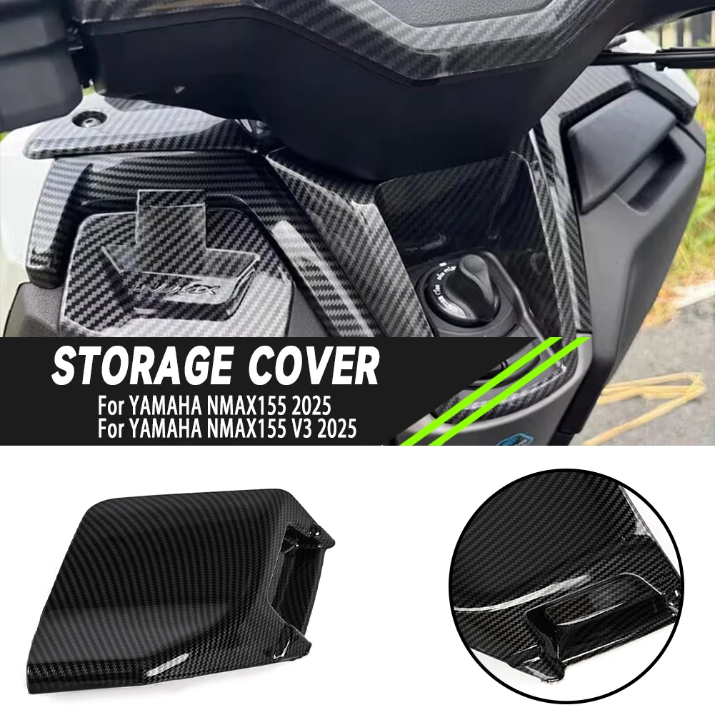 Motorcycle Accessorie Right Storage Cap Tool Box Storage Cover Pocket Cover ABS Plastic Caps For Yamaha NMAX155 V3 2025 Motobike
