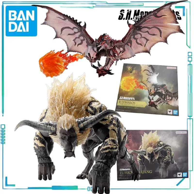 

BANDAI SPIRITS Genuine S.H.MonsterArts Series Xionghuolong Monster Hunter 20th Anniversary Edition- Passionate Golden Lion Model