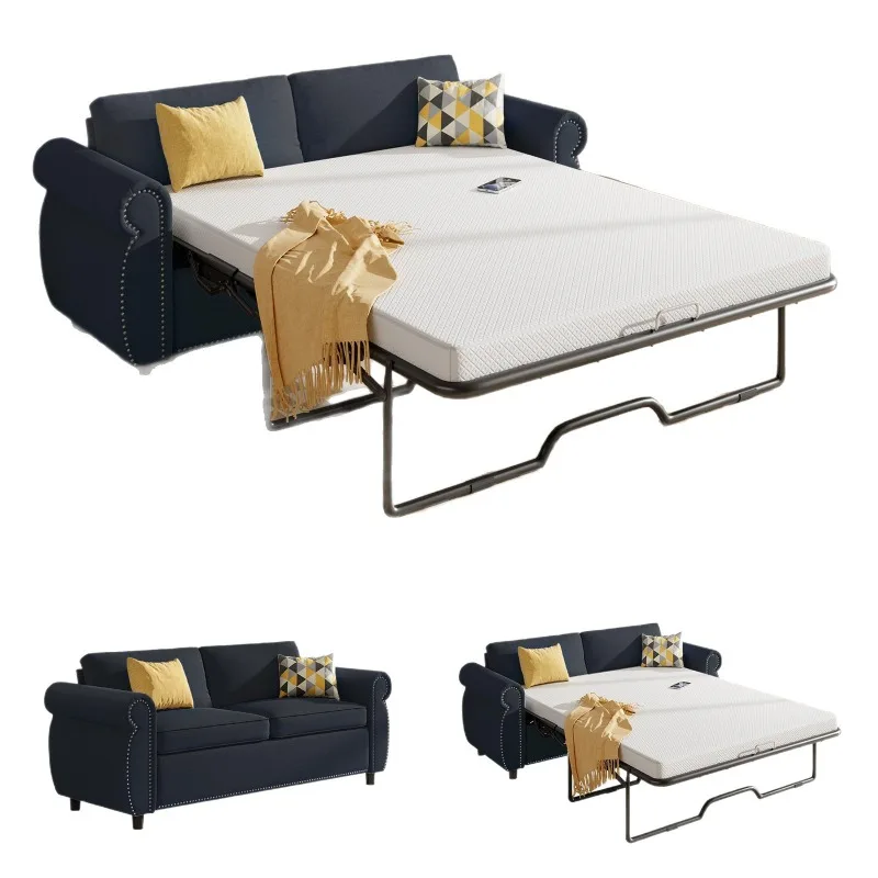 أريكة سرير وظيفية فاخرة خفيفة أوروبية وأمريكية، تلسكوبي بسيط وحديث قابل للطي #1