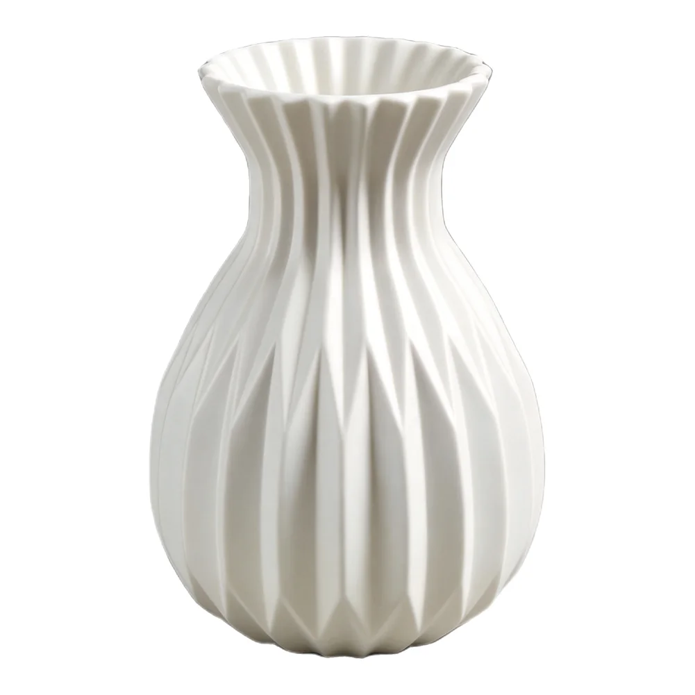 Plant Display Colorful Plastic Vases Shatter-resistant Design Weighted Base 11*11*17CM Perfect For Fresh Blooms