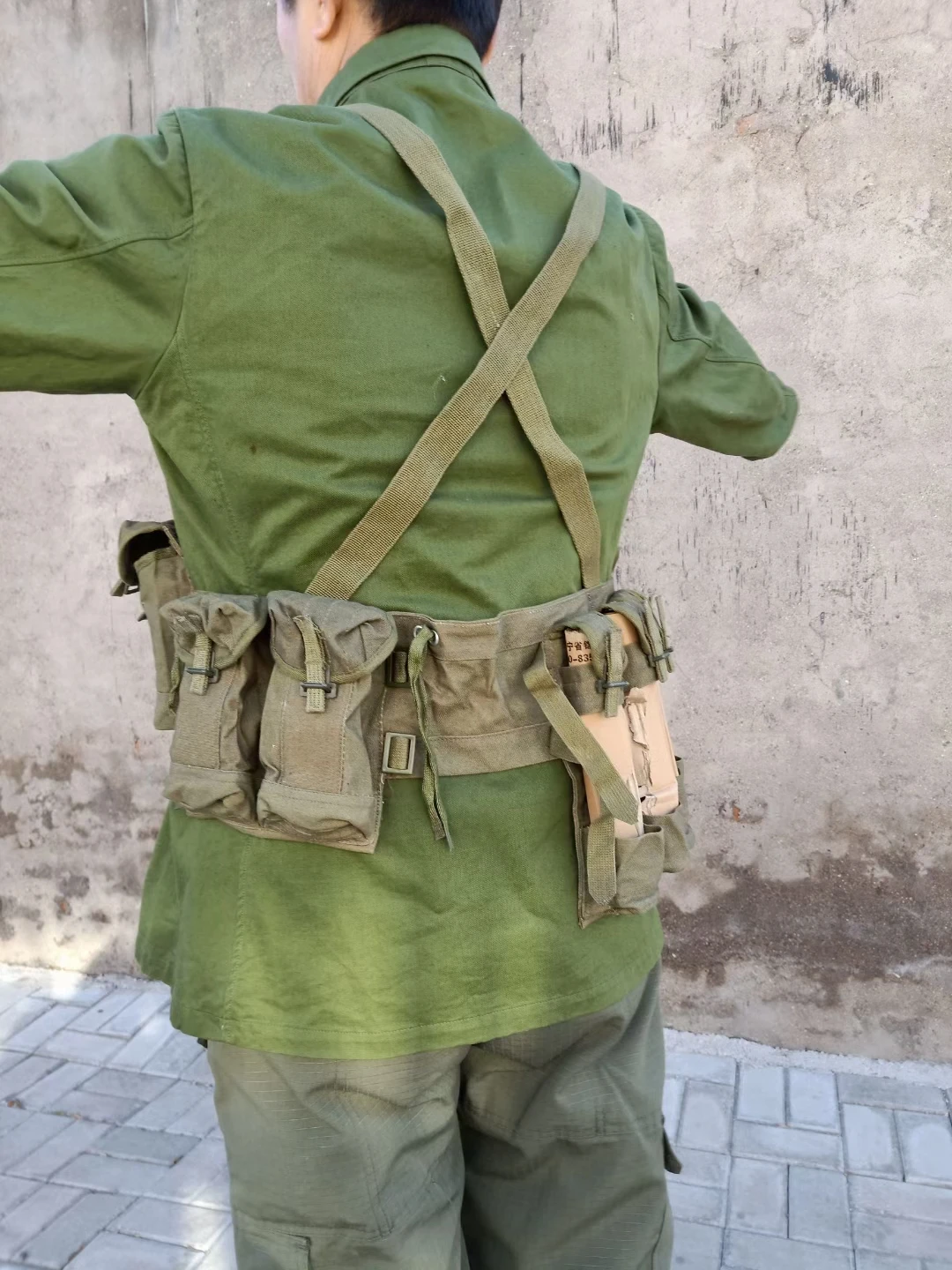 Armyshop2008 حرب فيتنام النوع الصيني 63 الحقيبة الصدر تلاعب باندولير ماج الذخيرة القديمة الأصل فائض المجموعة العسكرية