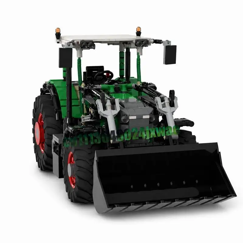 1245PCS Front Loader Farm Tractor Agricultural Machinery Custom Building Blocks Assembly Educational Collection Festival Gifts