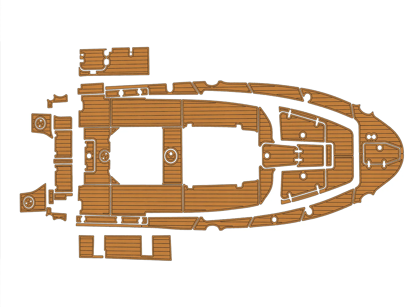 

2019-2023 SEA HUNT 275 ULTRA se cc 1/4 "6 мм Eva Faux Teak Deck Серфинг Лодка Мотоцикл Hurts Crapet Нескользящий коврик Морской пол